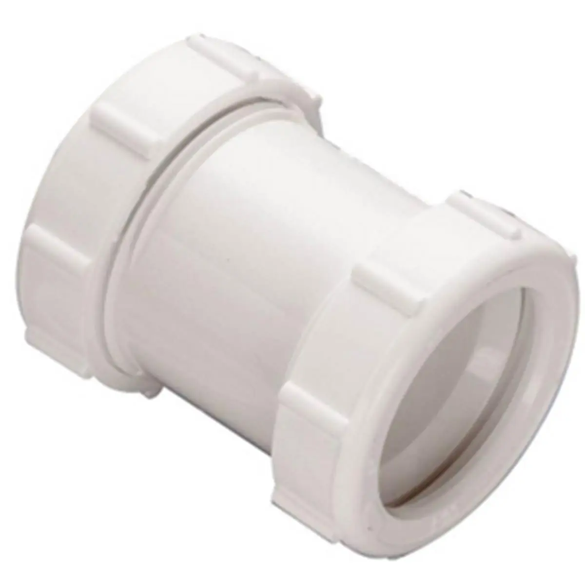 Plumb Pak PP20554 Straight PVC Plumbing Coupling, 1-1/2 in. Slip-Joint Sink Drain Fitting