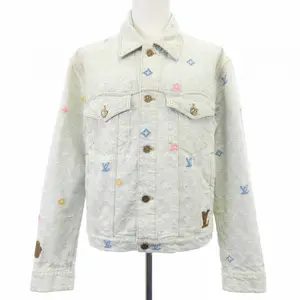 Pre-owned Louis Vuitton Denim Small Leather Goods Monogram Jacket