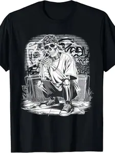 Chicano Homie Lowrider Art El Jefe Orale Classic Gifts T-Shirt Store Same Style for Men and Women  Summer Short-sleeved Printed T-shirt Pure Cotton 220G