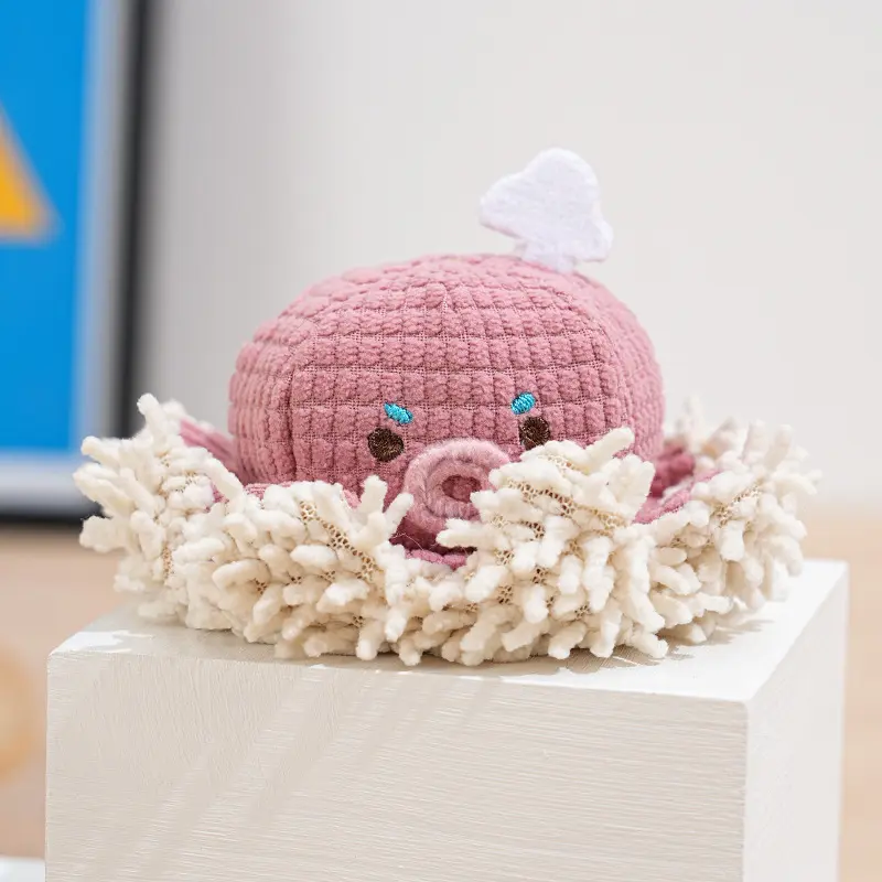 Pink mop little octopus