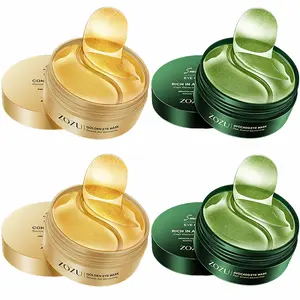 240pcs Avocado & Golden Eye Mask, Day: Brightening & Hydration, Night: Repair & Depuffing – Recycling usage to reduce swelling and soothe dry skin. Daily eye care, skincare gift