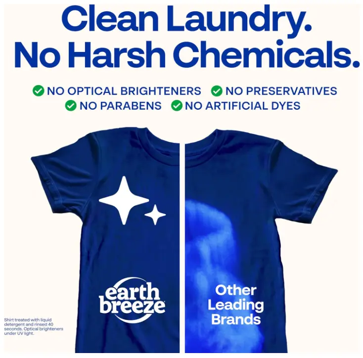 Laundry Detergent Sheets Fresh Scent - 60 Loads Eco Liquidless Soap - Travel-Friendly for Hot & Cold Cycles, Tackles Tough Stains & Odors - Gentle on Skin, 30 Ct