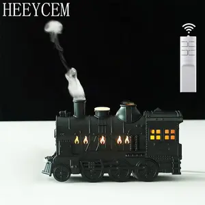 Train Shaped Air Humidifier, Essential Oil Diffuser with 2 Mist Modes, Long-lasting Aromatherapy Humidifier with Remote Control for Bedroom, Office