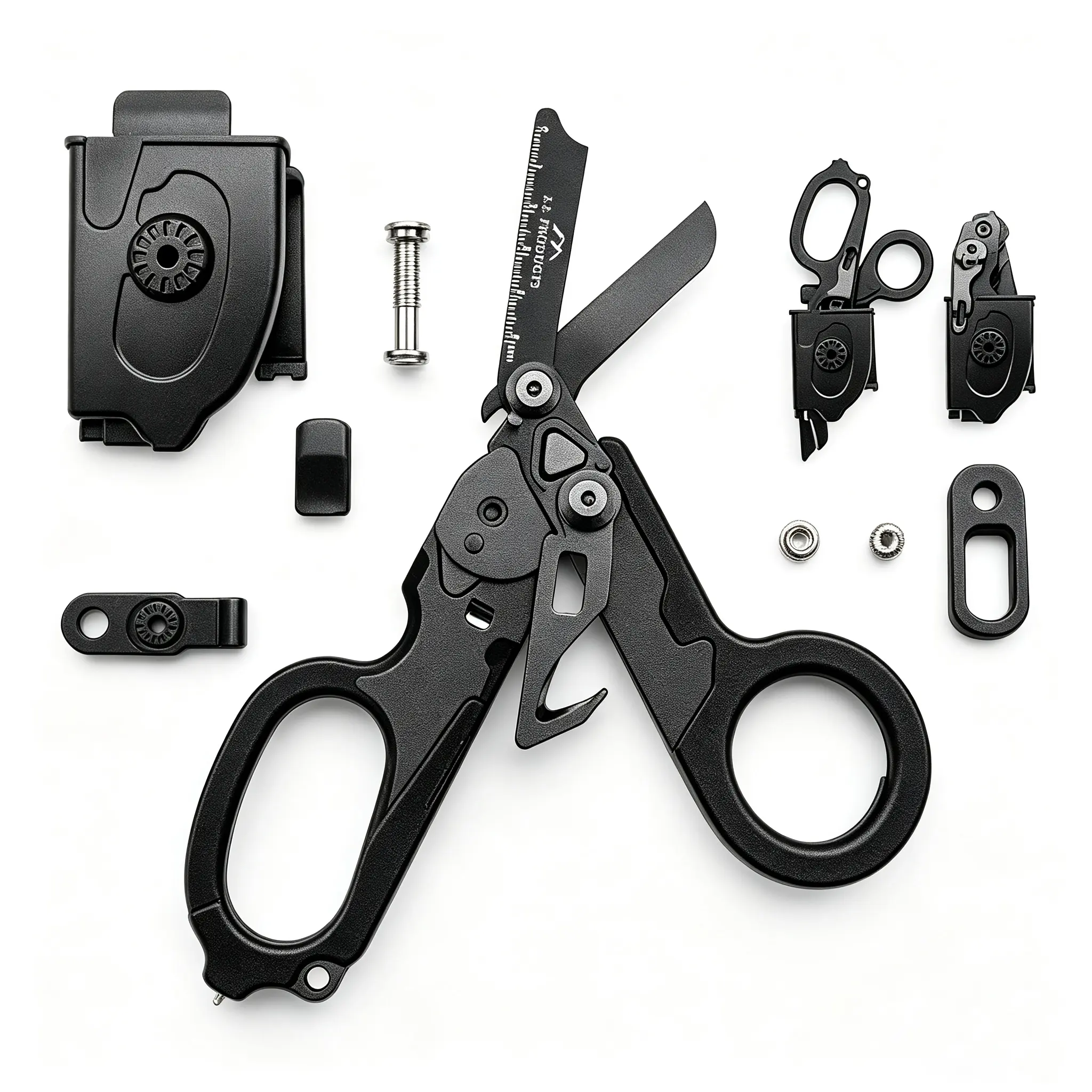 Multifunctional Foldable Trauma Shears With Holster Perfect For EMTs
