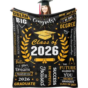 1 graduation gift blanket, 2026 graduation gift, for her/him, high school/college/master's graduation gift, 2026 graduation gift idea