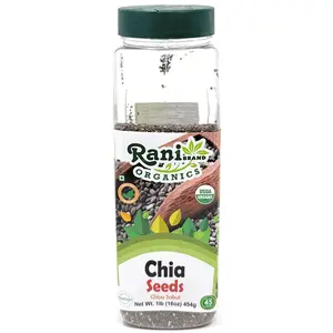 Organic Chia Seeds 16oz (1lb) 454g - Rani Brand Authentic Indian Products
