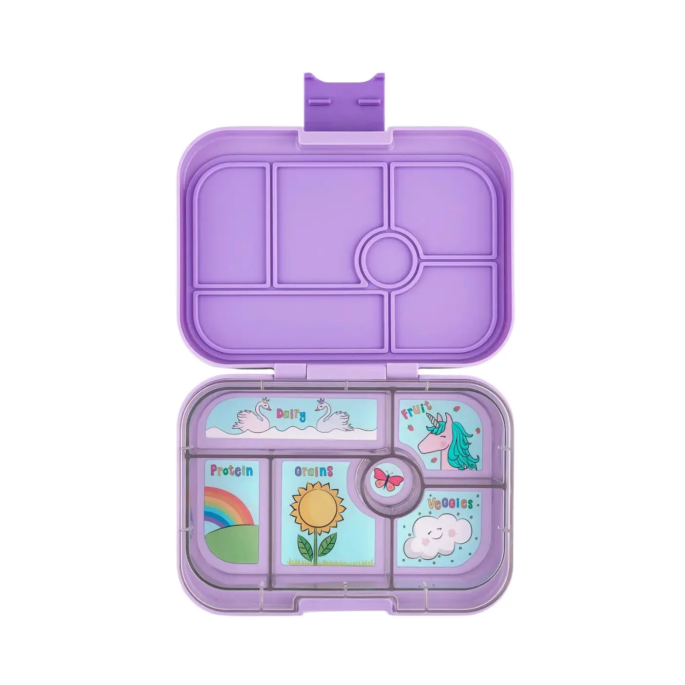 Panino Sandwich-Friendly Leakproof Bento Lunch Box - Purple Unicorn by Yumbox