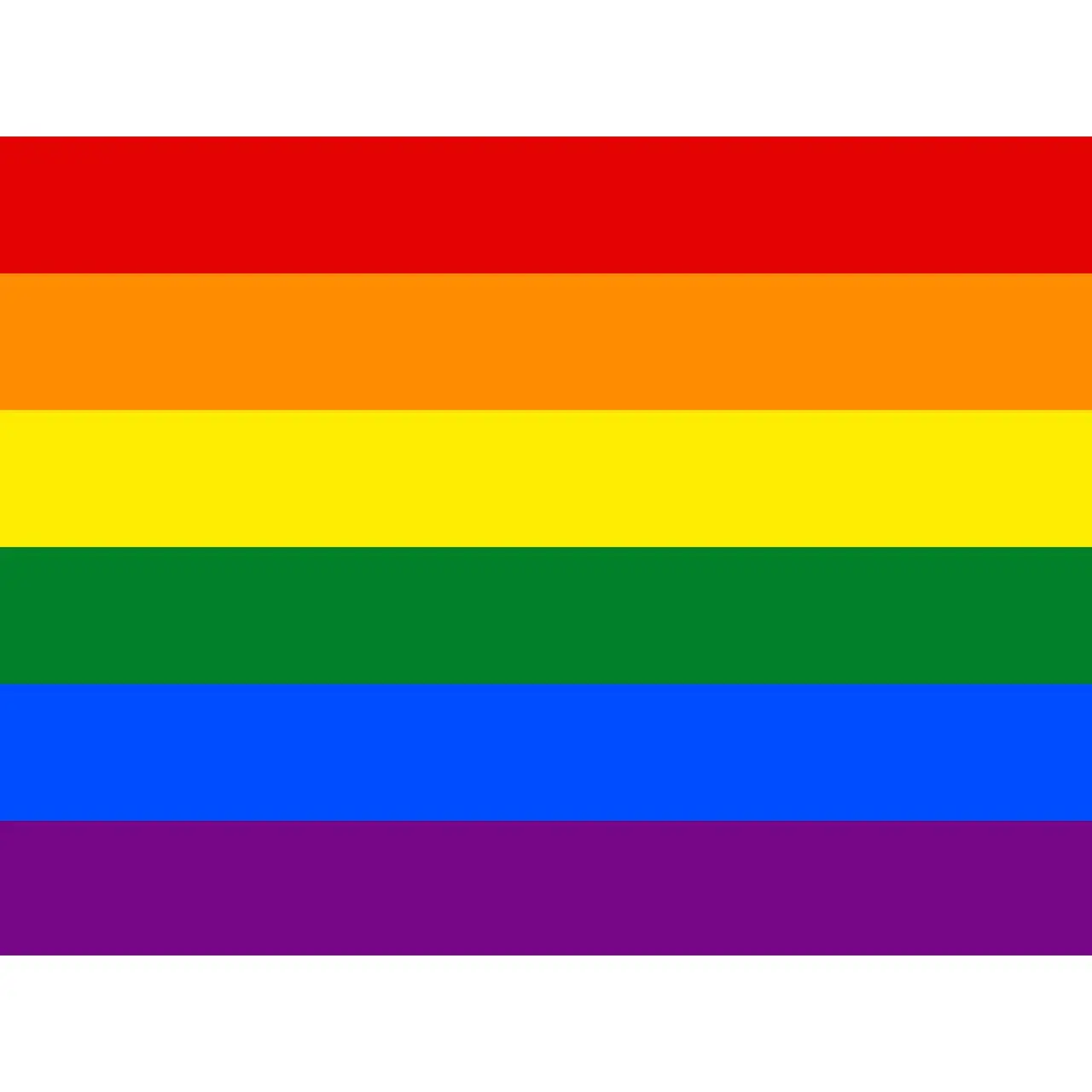 LGBTQ Poster Rainbow Pride Colors Glossy Wall Art Print (24"x18")
