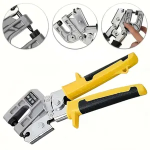 Aluminum Alloy Ceiling Drill Clamp, Single Hand Operation Manual Tool, Wall Board Installation Tool, Specialized for Metallic Parts