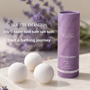30G Multi-Bubble Lavender Bath Salt Oil Control Soothing Salt Fizzer Steam Cannonball Essential Oil Bath Salt Body Care Comfort Cleansing Cleanser，Vanilla Custard