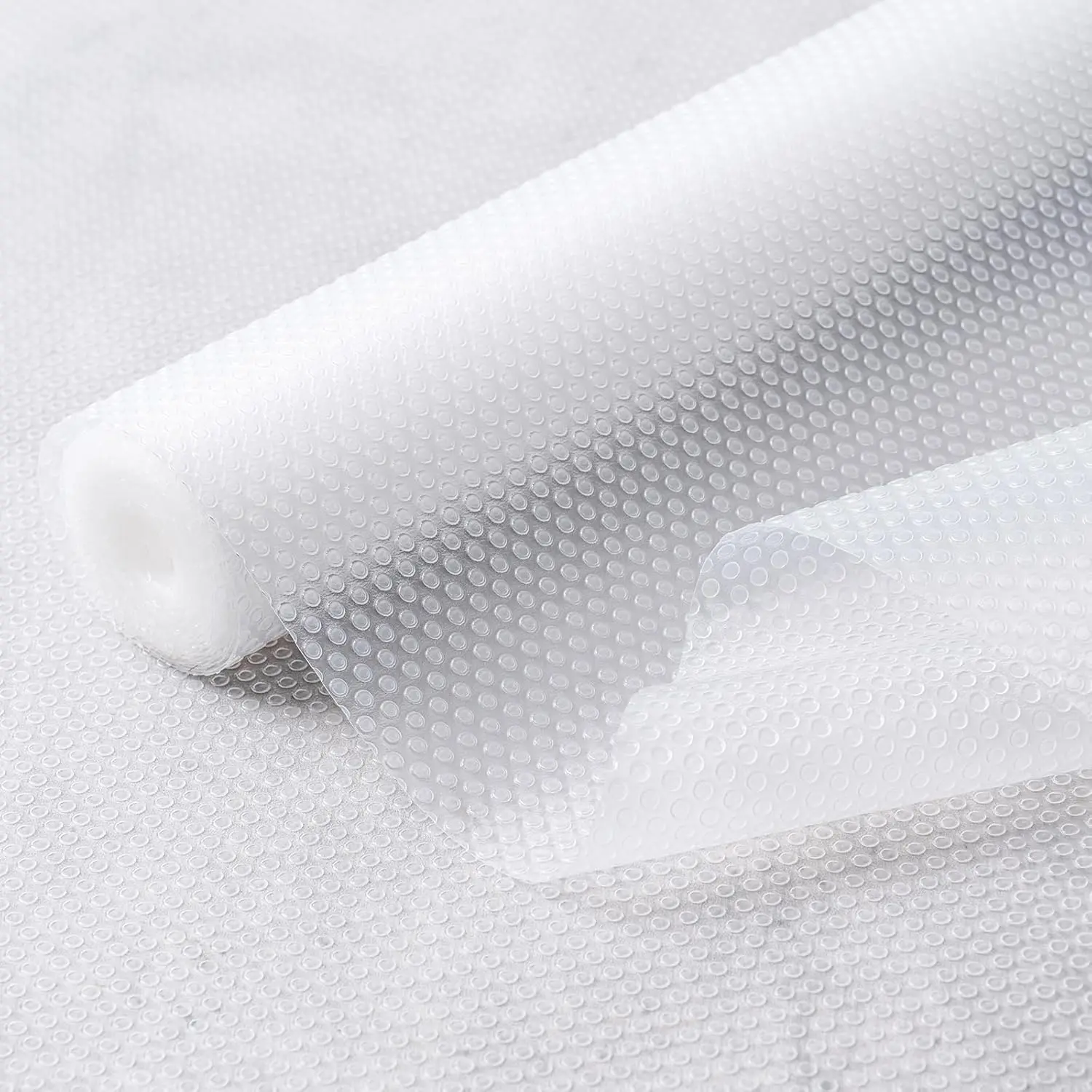 12 Inches x 20 FT Non-Adhesive Shelf Liner Water Resistant Oil-Proof Thickened Easy to Clean and Cut Drawer Mats for Refrigerator, Desk, Cabinet, Kitchen