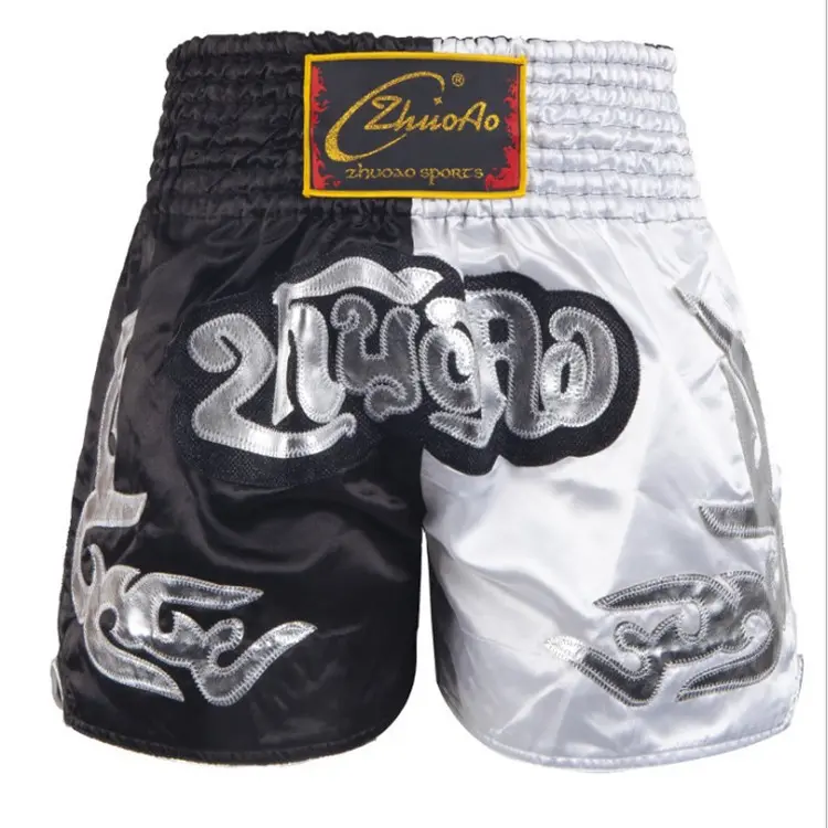 Classic Black and White Muay Thai Pants