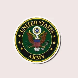United States Army Sticker Decal, US Military Seal Vinyl Emblem for Car Truck Laptop Helmet, Veteran Gift