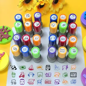 Colorful Stamp Set, Cartoon Cat Pattern Stamp, Reward Encouragement Classroom Interaction Stamp, Office Stationery & Supplies, Creative Craft Kit