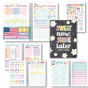 Workout Journal for Women - Undated Fitness Log, Exercise Planner & Weight Loss Tracker, Health & Fitness Journal 2026