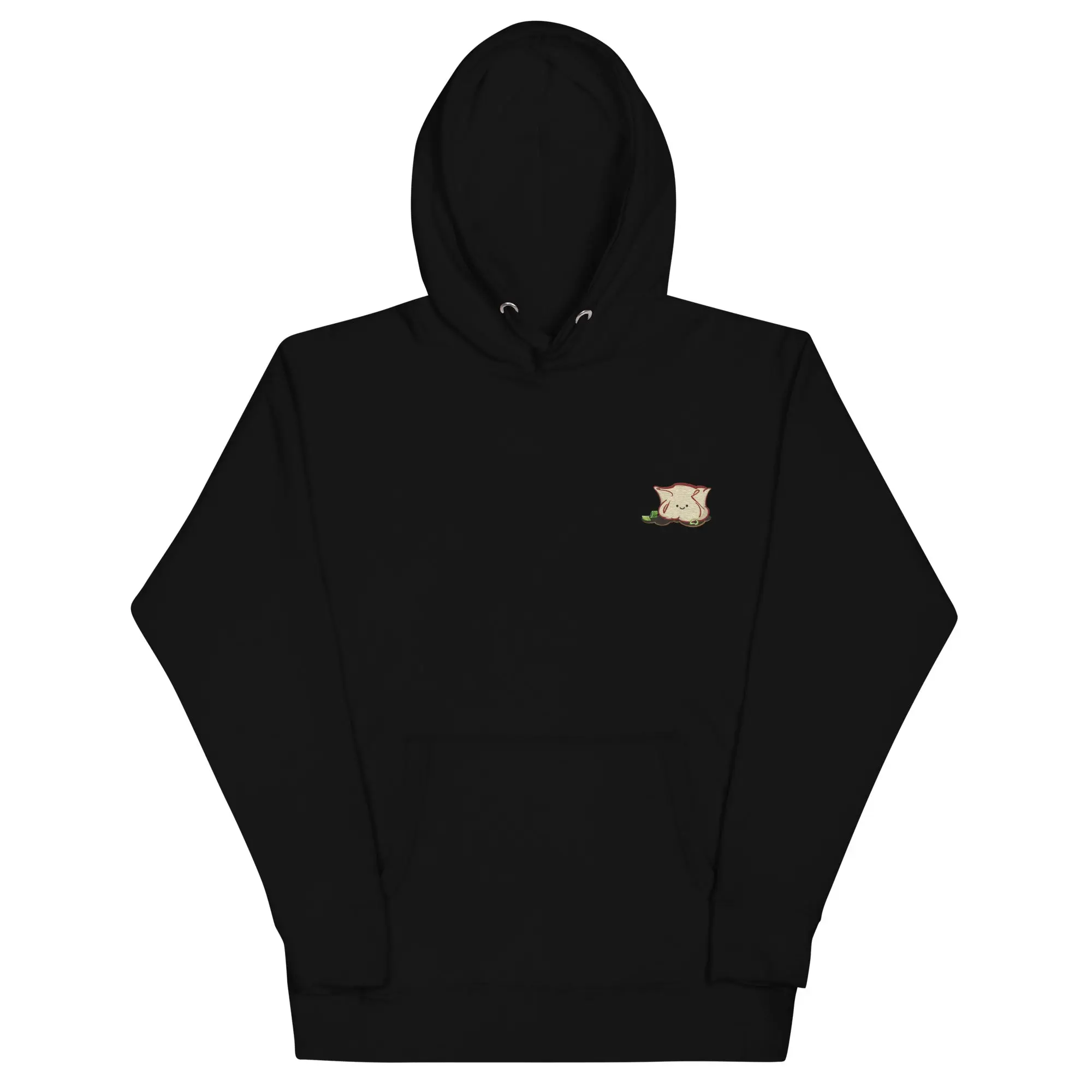 Dumpling & Chili Crisp Hoodie — Embroidered Foodie Design