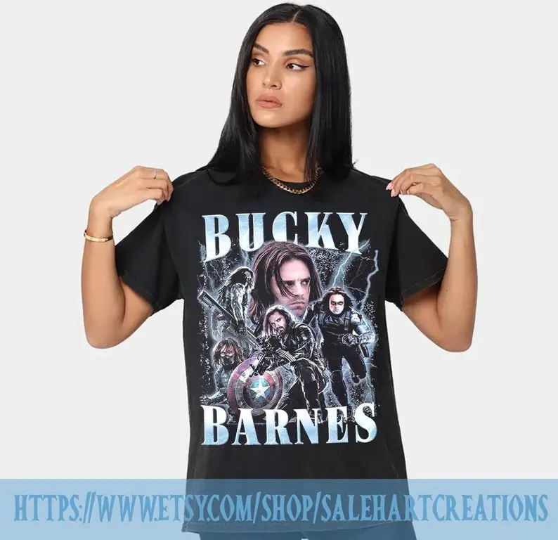 Bucky Barnes Winter Soldier T shirt , Sebastian Stan T Shirt, The Falcon And Winter Soldier Homage T-Shir