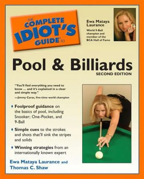 USED Book - The Complete Idiot's Guide to Pool And Billiards, 2nd Edition by Ewa Mataya Laurance (Paperback) - english
