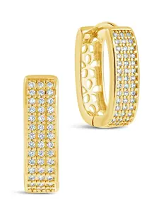Renee CZ Huggie Hoop Earrings