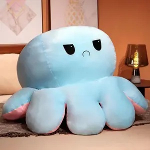 Extra Large Flip Octopus Flip-Sided Octopus Octopus   Double-Sided Flip Doll Octopus   stress relief weighted plush Fat Cat Toy Lavender Magical Dragon surprise Soft Stuffed Adorable Bee-Outfitted Bear Classic Wolf Fully Poseable mushroom
