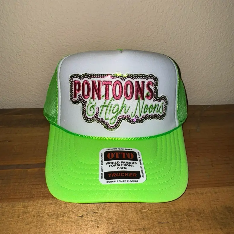 Pontoons and High Noons trucker hat