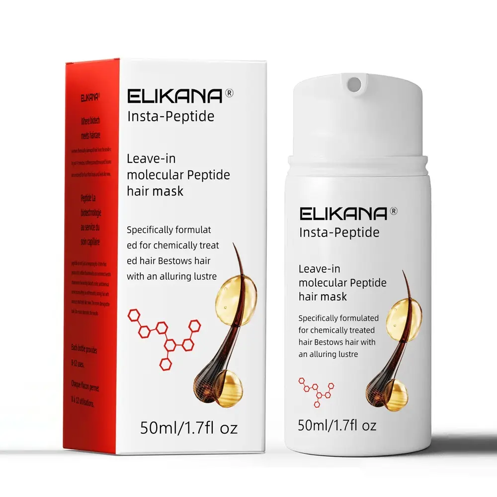 No wash molecular peptide hair mask, deep care for dry and damaged hair, deep nutrition makes hair more shiny, lightweight formula creates healthy luster, suitable for travel and daily use.