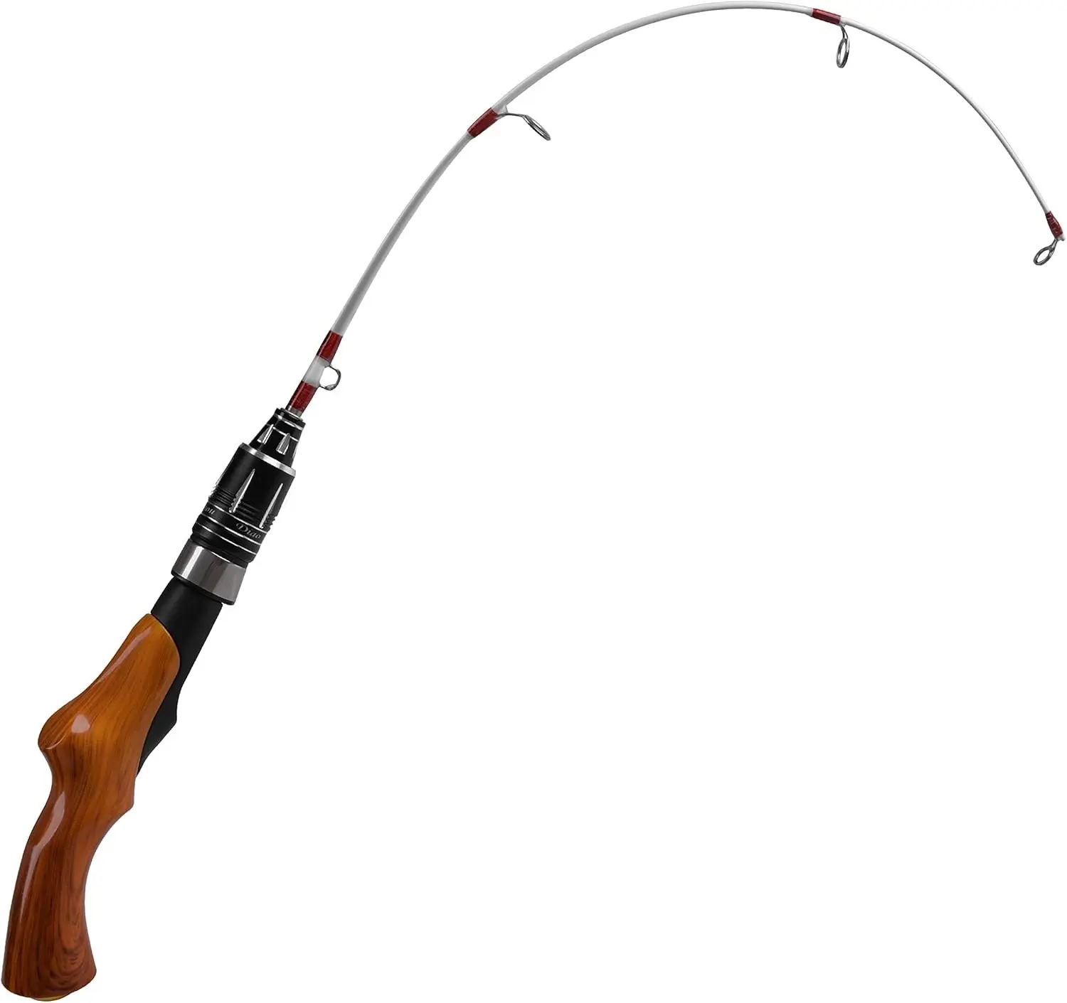 Ice Fishing Rod, 23" Ultralight Fast Action Spinning Rods Portable Ice Fishing Pole Winter Ice Fishing Gear for Walleye Perch Panfish Bluegill