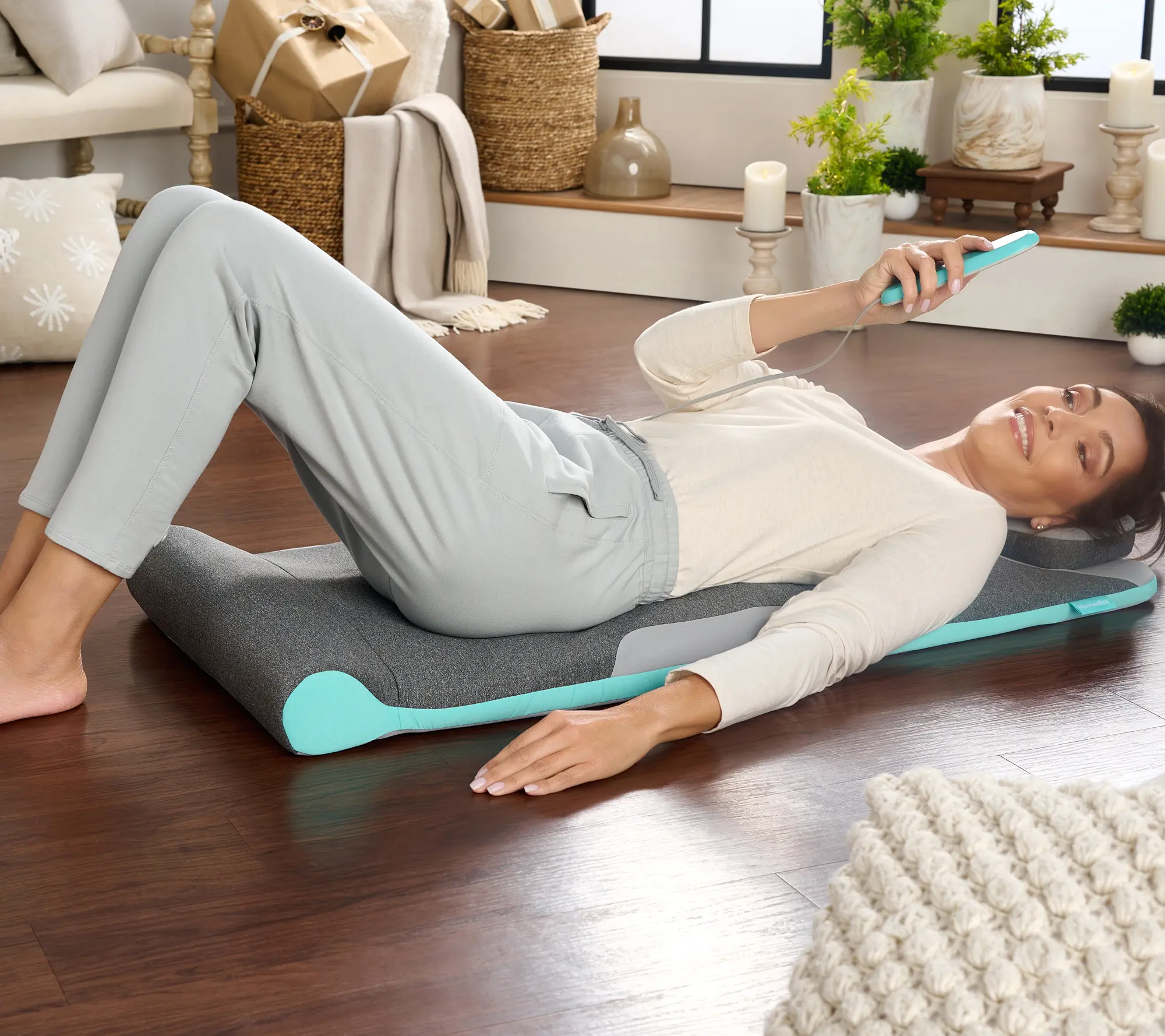 HoMedics Air Compression Back Stretching Mat with 8 Programs
