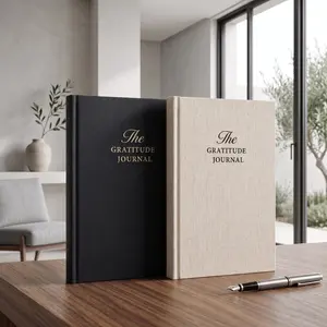 2-Pack Premium Guided Gratitude Journal Set with Daily Reflection Prompts Mindfulness Practice Anxiety Relief and Habit Tracker for Adults