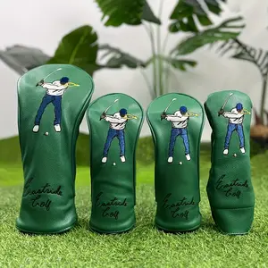 Golf Club Swing Process Design, New Limited Edition Head Cover, Protective Cover for Driver and Hybrid Clubs, Essential Golf Accessory, Golf Equipment