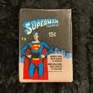One Pqck of 1978 Superman O-Pee-Chee Non-Sport Movie Trading Cards