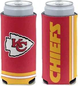 Kansas City Chiefs Nfl Slim Can Cooler Two-sided Design