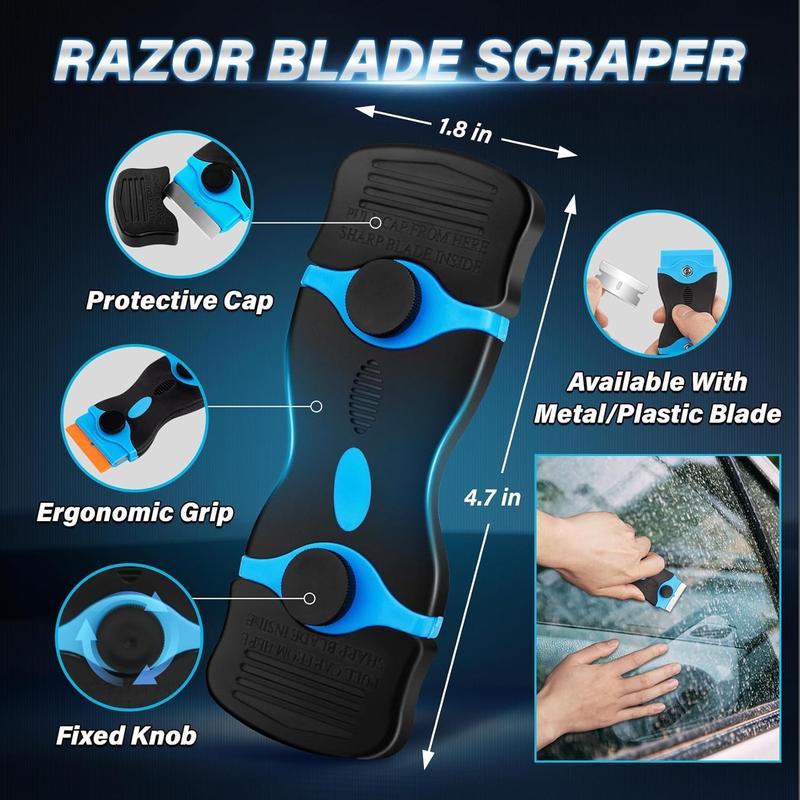 20-Piece Car Window Tinting Kit 🔧 | Vinyl Scrapers & Squeegees Set | Easy Install for Cars, Trucks & SUVs