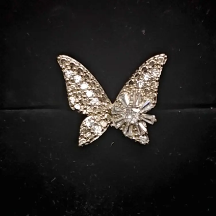 Ruby(9702)gc.Diamond Butterfly Ring — Elegant & Timeless Winged Jewelry