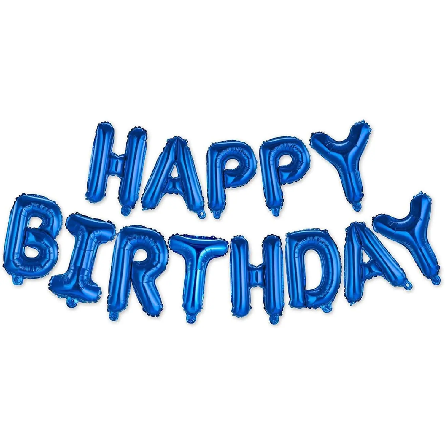Happy Birthday Balloon Banner Letter Party Decorations | 16 Inch 3D Letter Aluminum Foil Inflatable Letter Kit Set | Party Decor And Event Supplies | Letter Balloon Sign Birthday Party Decor