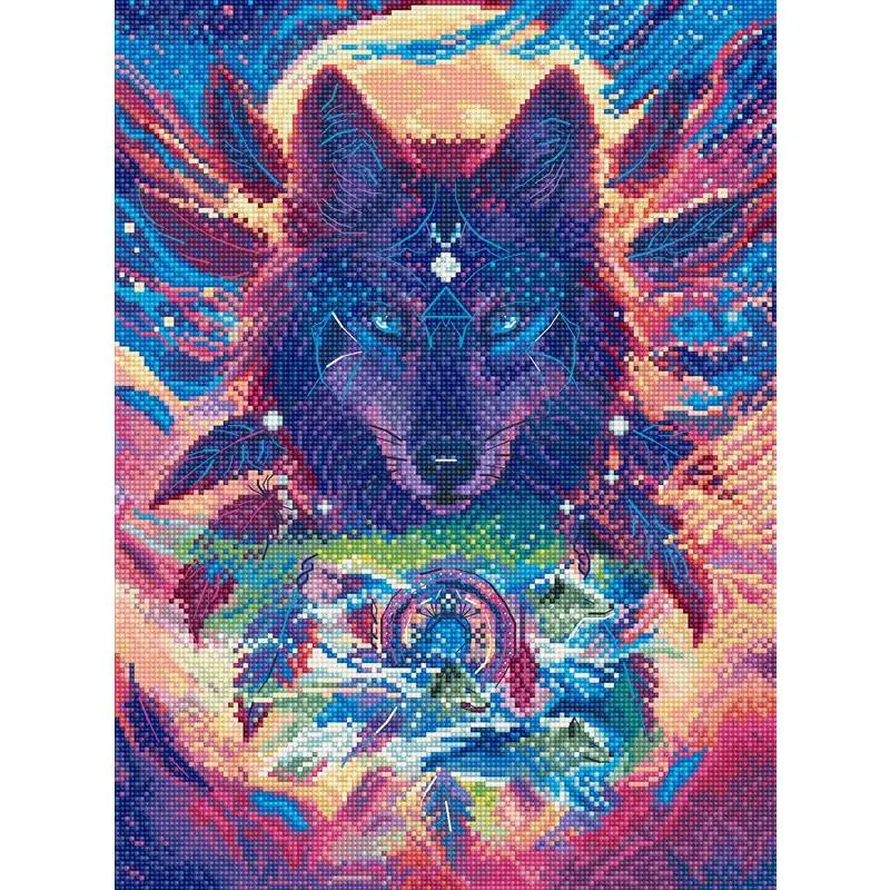 Wolf Magic Counted Cross Stitch Kit by Letistitch L9976