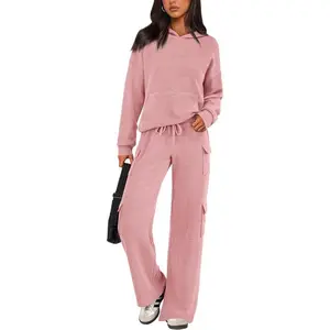 2 Piece Sets For Women Fall  Sweatsuits Outfits Lounge Matching Hoodie Set Travel Track Suits Winter Clothes