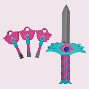 (4-Pieces) Keys & Dagger, Hide and Seek Game, 3D printed Squid New Game Collection for Gift