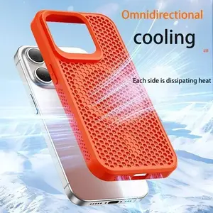 Customized Cooling Phone Case For iPhone 17 16 15 14 13 12 Pro Max Plus Breathable Hard Protective Case Cover