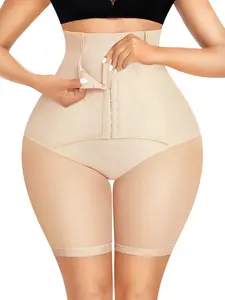 Women's High Waist Shapewear Panties, High Waist Trainer, Breathable Mesh Fabric, Comfortable Soft Fit, Seamless Design, Front Button Closure, Slimming Effect, Underwear