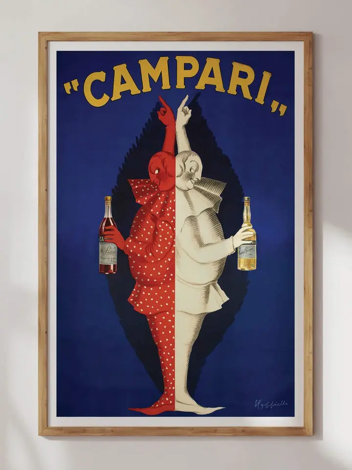 CAMPARI ADVERTISEMENT BY LEONETTO CAPPIELLO PRINT POSTER