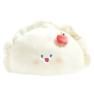 18.8'' Dumpling Pillow,Soft Cute Dumpling Shaped Throw Pillow for Couch Bed, Fun Food Pillow for Living Room, Bedroom, Office, Decorative Dumpling Pillows for Kids Home Decor, Gift Idea Birthday Gift,Black Friday