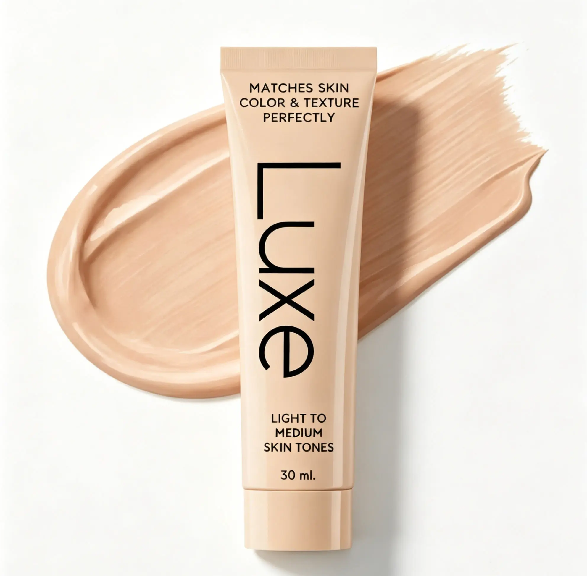 Luxe Color Changing Foundation for Women – Instantly Adapts to Your Skin Tone – Buildable Light-to-Medium, Medium Dark-to-Dark, Coverage – 12-Hour Wear – Natural Dewy Finish