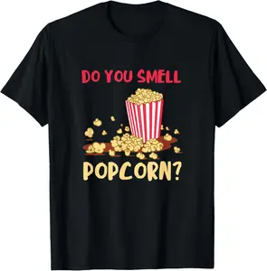 Casual Cotton shortsleeve tees Popcorn Lover Do You Smell Movie Snack Popcorn Cinema T-Shirt