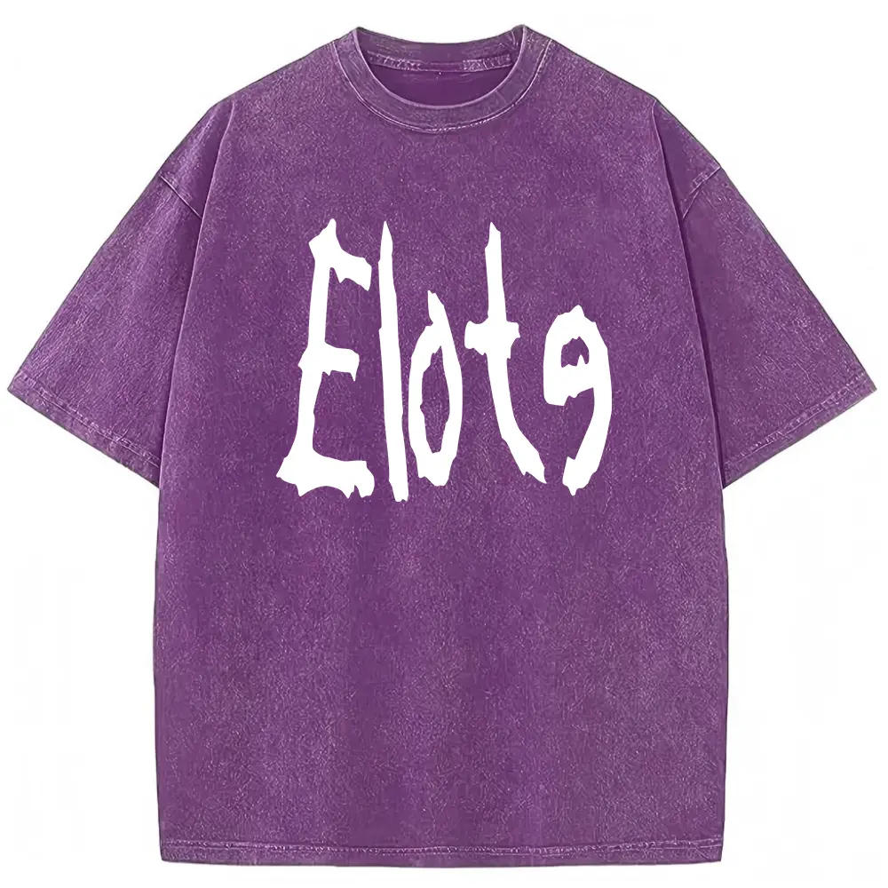 Washed T-shirt-Purple