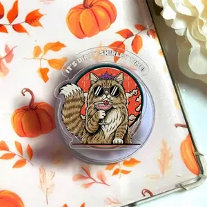 Dungeon Crawler Carl Princess Donut Phone Grip, Its Dirty Shirley Time MagSafe Holder, Aesthetic LitRPG Fan Griptok, Unique Gift for Fantasy Readers & Cat Lovers