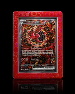 (Stained Glass Red) TopGuard  – Top Loader Card Protector