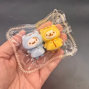 Mini keychain twins hamster taba squishy