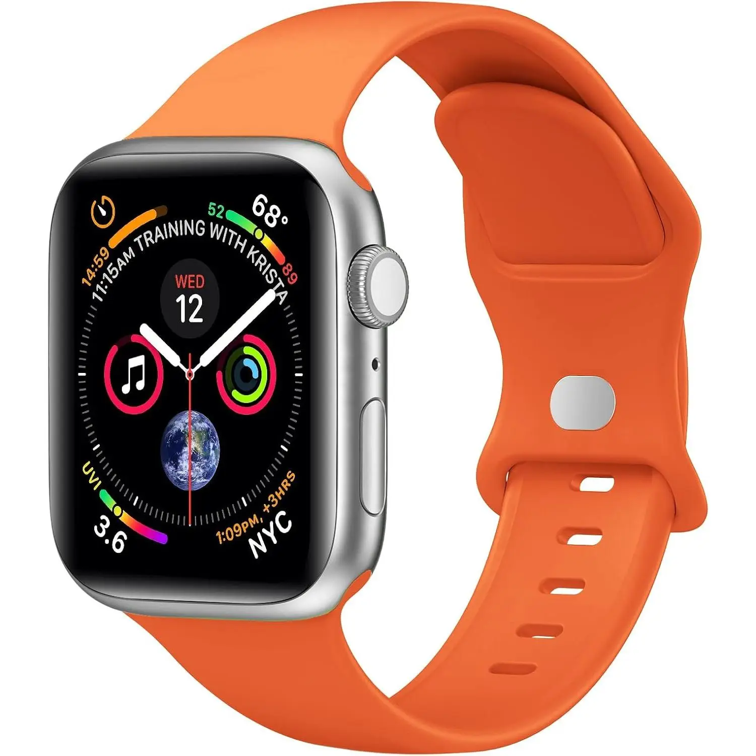 Soft Silicone Waterproof Sport Band - Aftermarket Silicon Strap Watch Straps, Unisex Wearable Replacement for 38mm/40mm/41mm/42mm/44mm/45mm/49mm Smart Watches (Series 1-11, Ultra, SE), Men's Fashion Accessory, Aftermarket Watch Straps