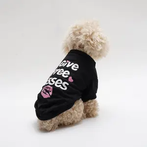 Heart & Letter Print Pet T-shirt, Breathable Pet Clothes, Pet Clothing for Small Medium Large Dogs, Dog & Cat Clothing Supplies